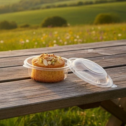 HINGED BOX ROUND 12 OZ DL (1452A)