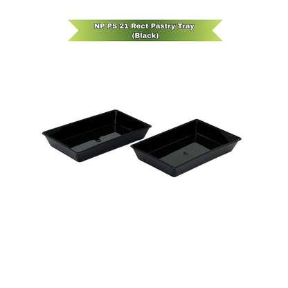 NP PS 21 Rect Pastry Tray (Black)