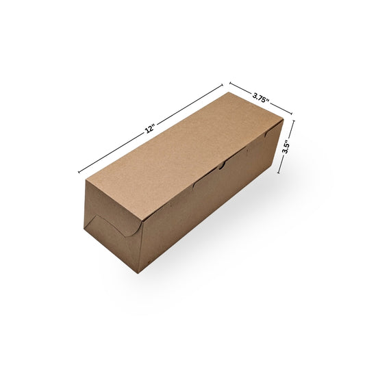 PNS 12x3.75x3.5 Kraft Dosa Box with 4 Cavity Insert
