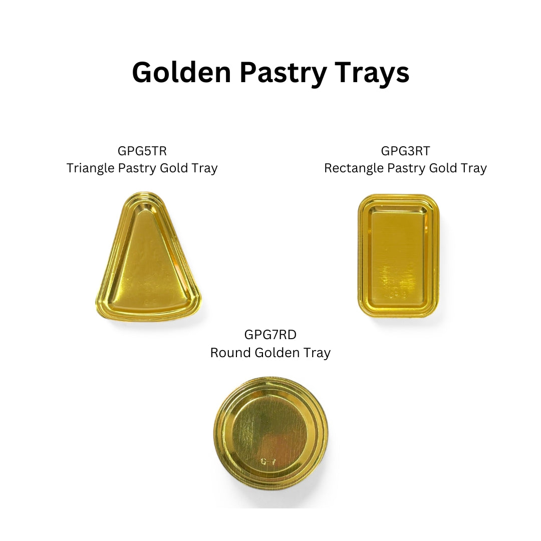GPG7RD Round Golden Tray