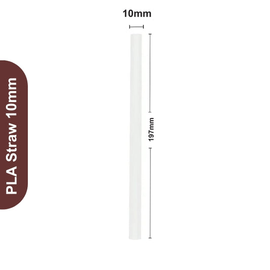 Compostable PLA Straw 10mm