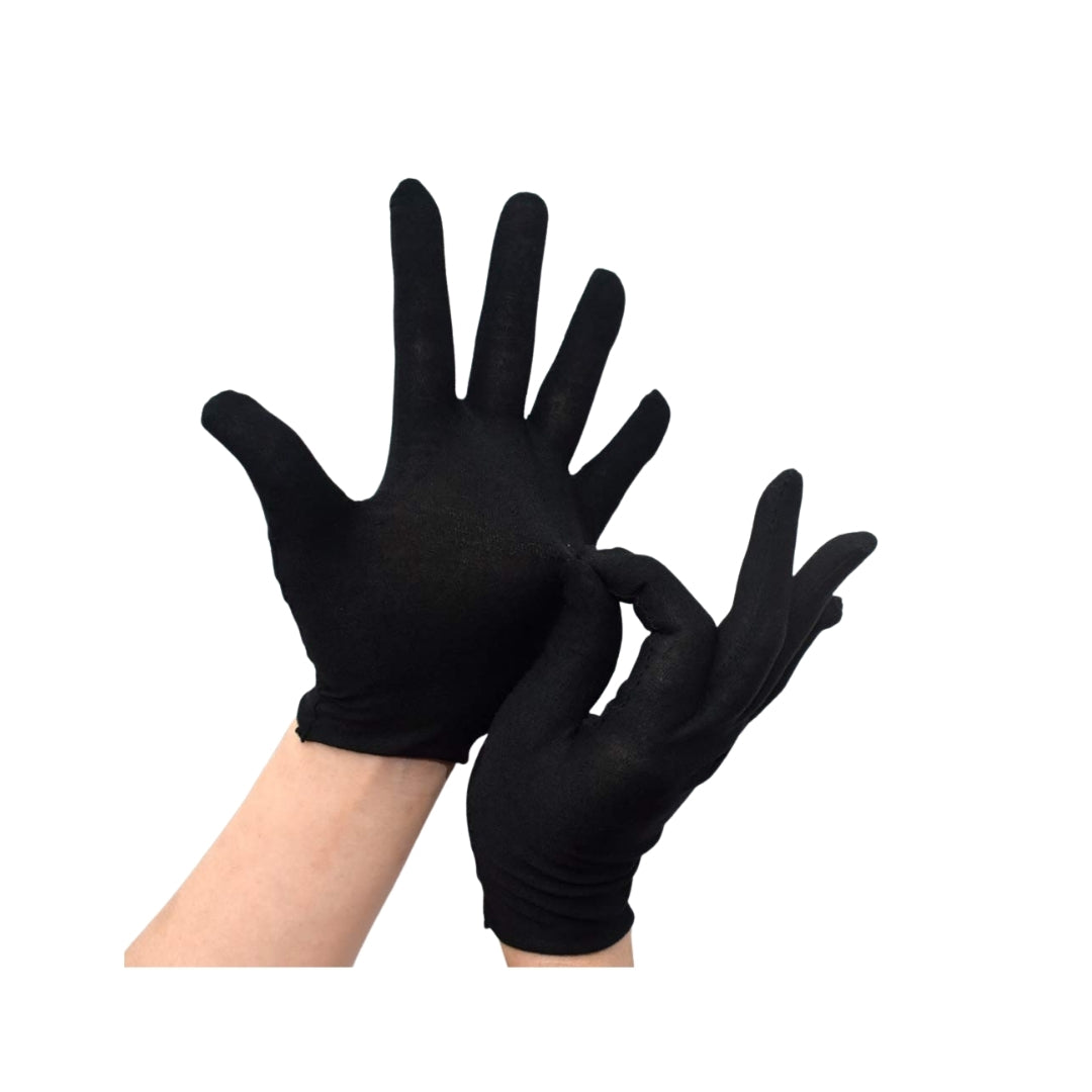 Cotton Hand Gloves – Black