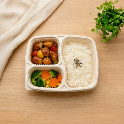 DB 3CP Cornstarch Meal Tray (WL)