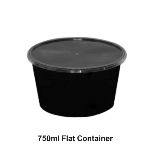 750 ml Flat Container (145 DIA)