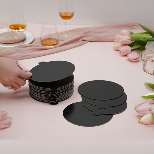 Cake Pastry Board – Round Black (3.5)