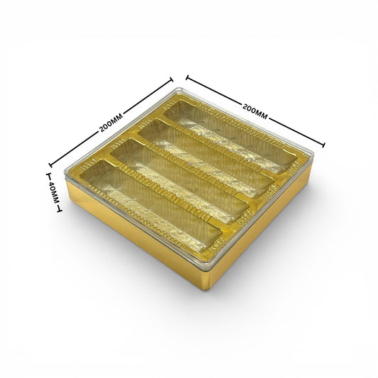 Nice Square Box 4 Cavity (200x200x40mm)
