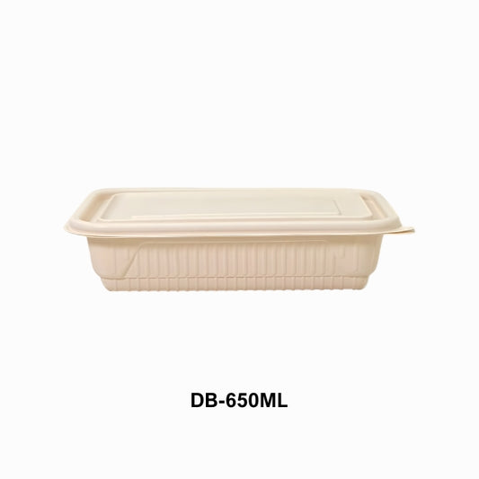 DB 650ml Cornstarch Lunch Container (WL)