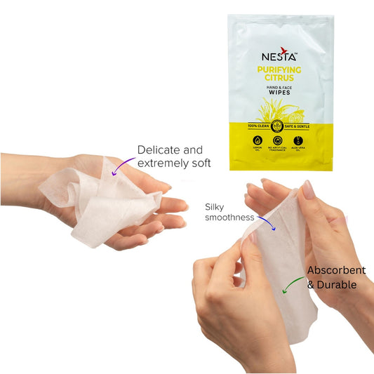 Purifying Citrus Hand & Face Wipes