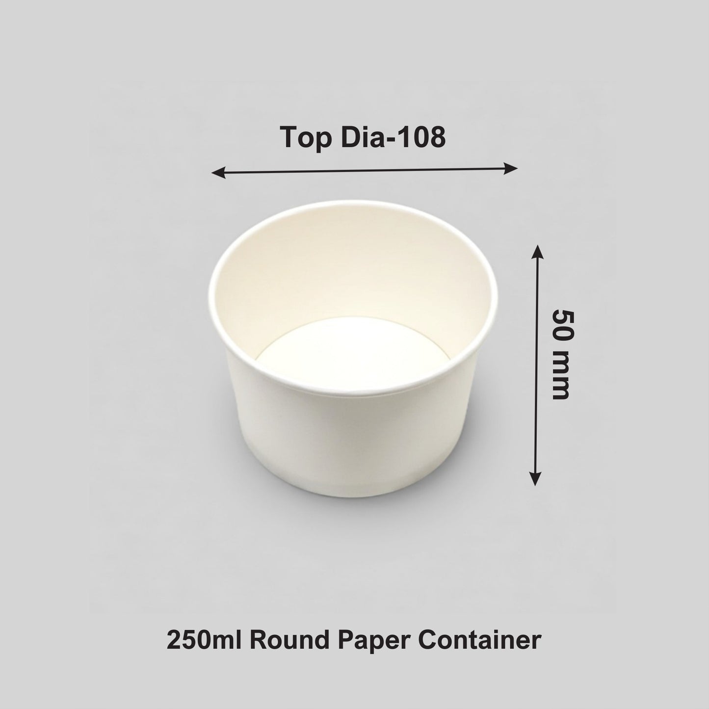 250 ML Round Paper Container