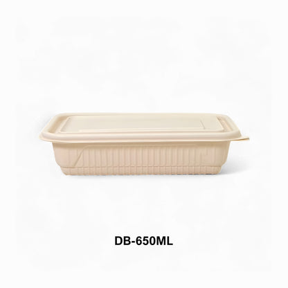 DB 650ml Cornstarch Lunch Container (WL)