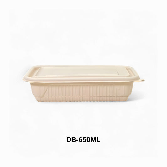DB 650ml Cornstarch Lunch Container (WL)