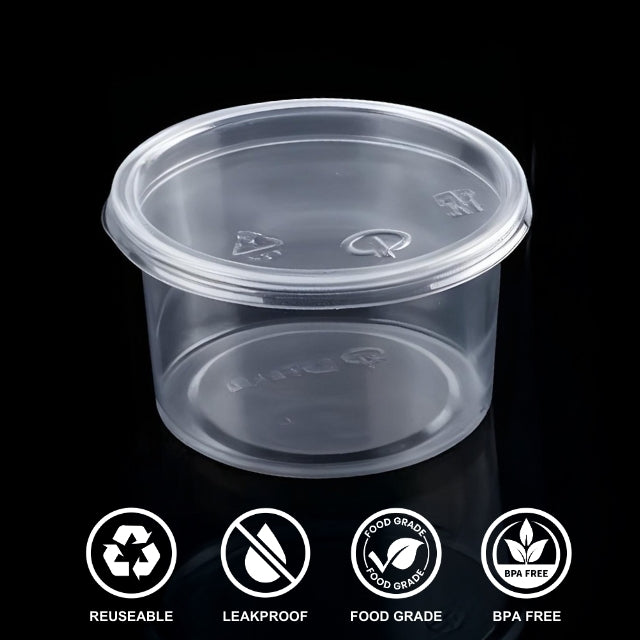 500 Ml Pet Container With Lid DLX (1353A)