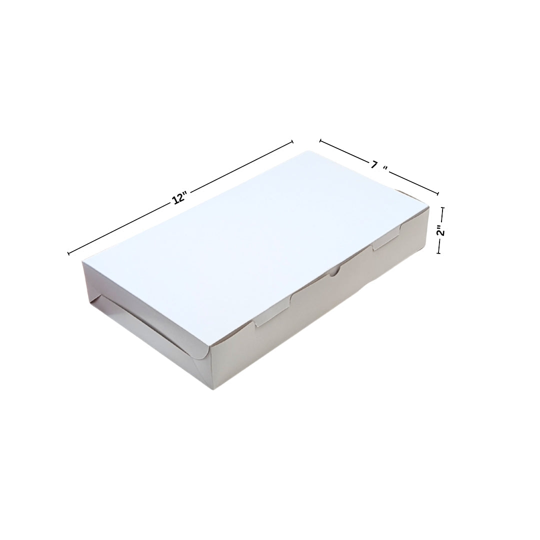 PNS 12x7x2 White Dosa Box with 4 Cavity Insert