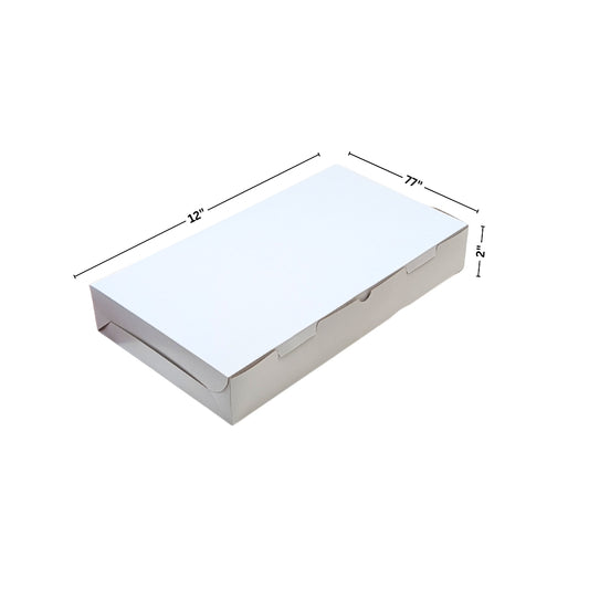 PNS 12x7x2 White Dosa Box with 4 Cavity Insert