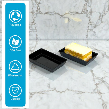 NP PS 21 Rect Pastry Tray (Black)