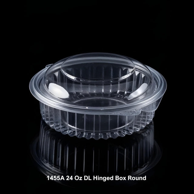 Hinged Box Round 24 Oz DL (1455A)