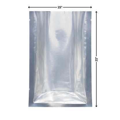 Vacuum Pouch - One Side Clear One Side Metallized (15 x 21")