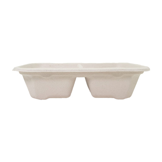 Bumboo 2CP 550ml Bagasse Rectangle Container With Lid