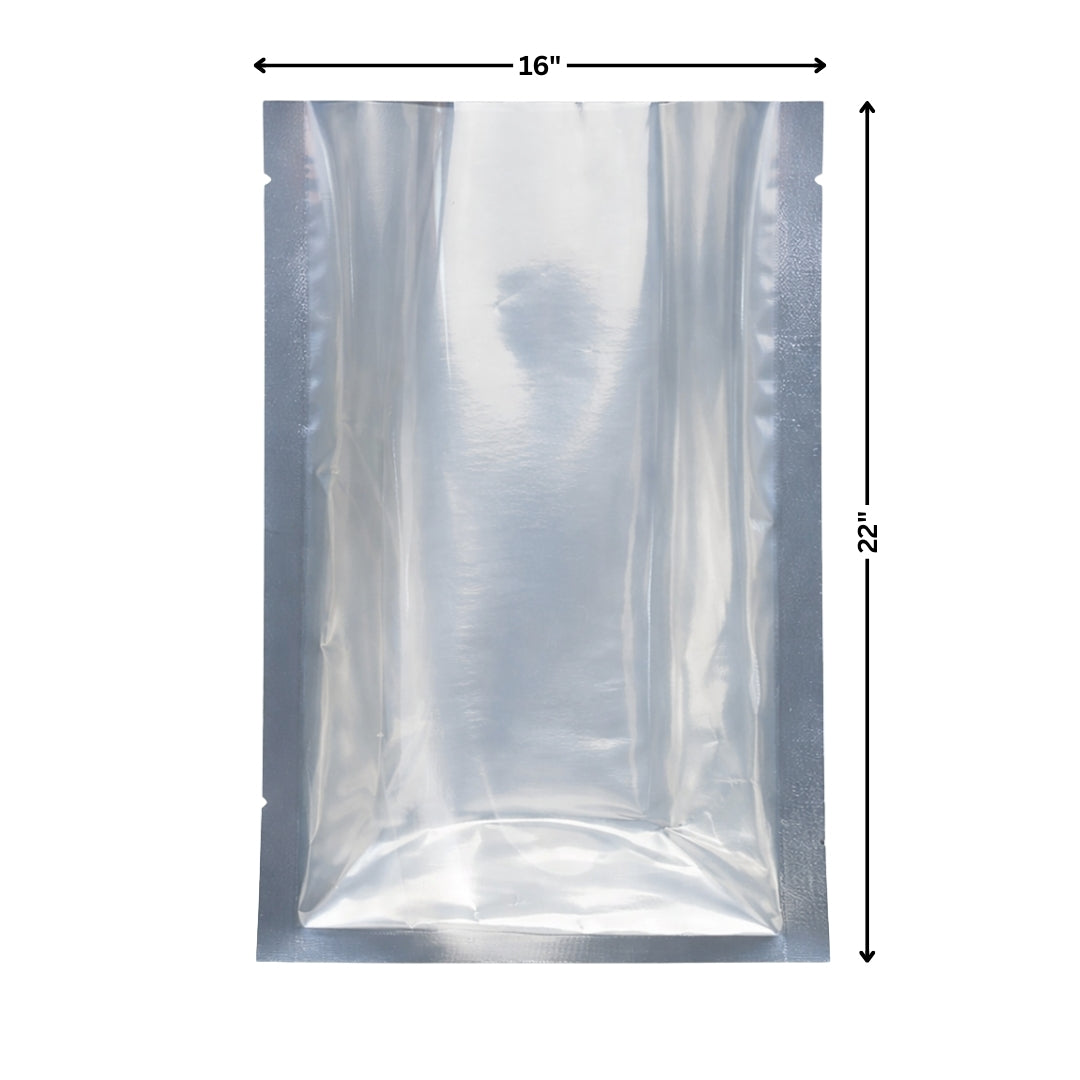 Vacuum Pouch - One Side Clear One Side Metallized (16 x 22")