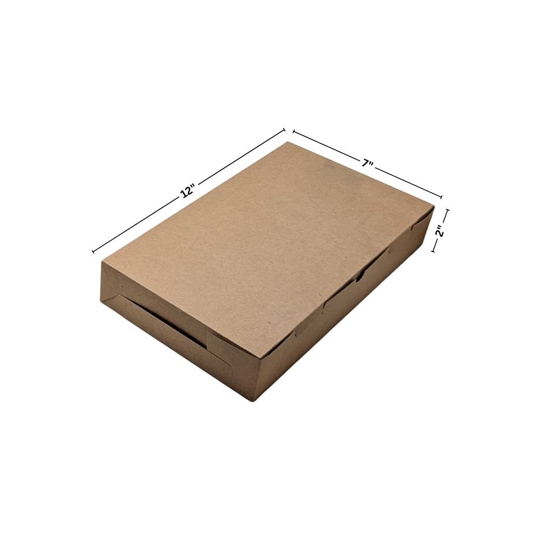 PNS 12x7x2 Kraft Dosa Box with 4 Cavity Insert