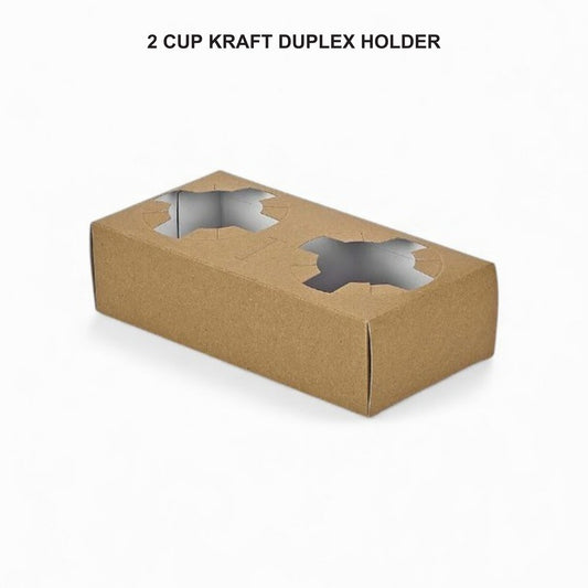 2 Cup Duplex Kraft Holder