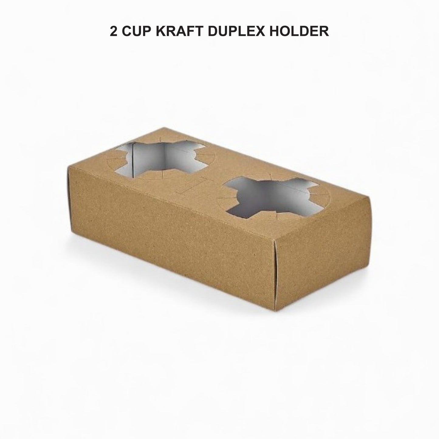 2 Cup Duplex Kraft Holder