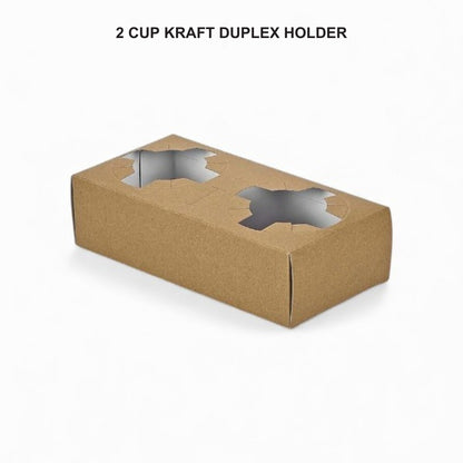 2 Cup Duplex Kraft Holder