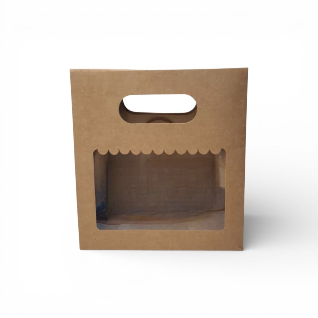 3 Jar Kraft Carry Bag with Window
