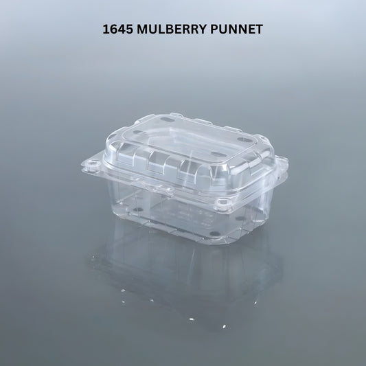 Mulberry Punnet (PET Clamshell Container)