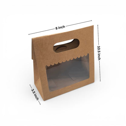 3 Jar Kraft Carry Bag with Window