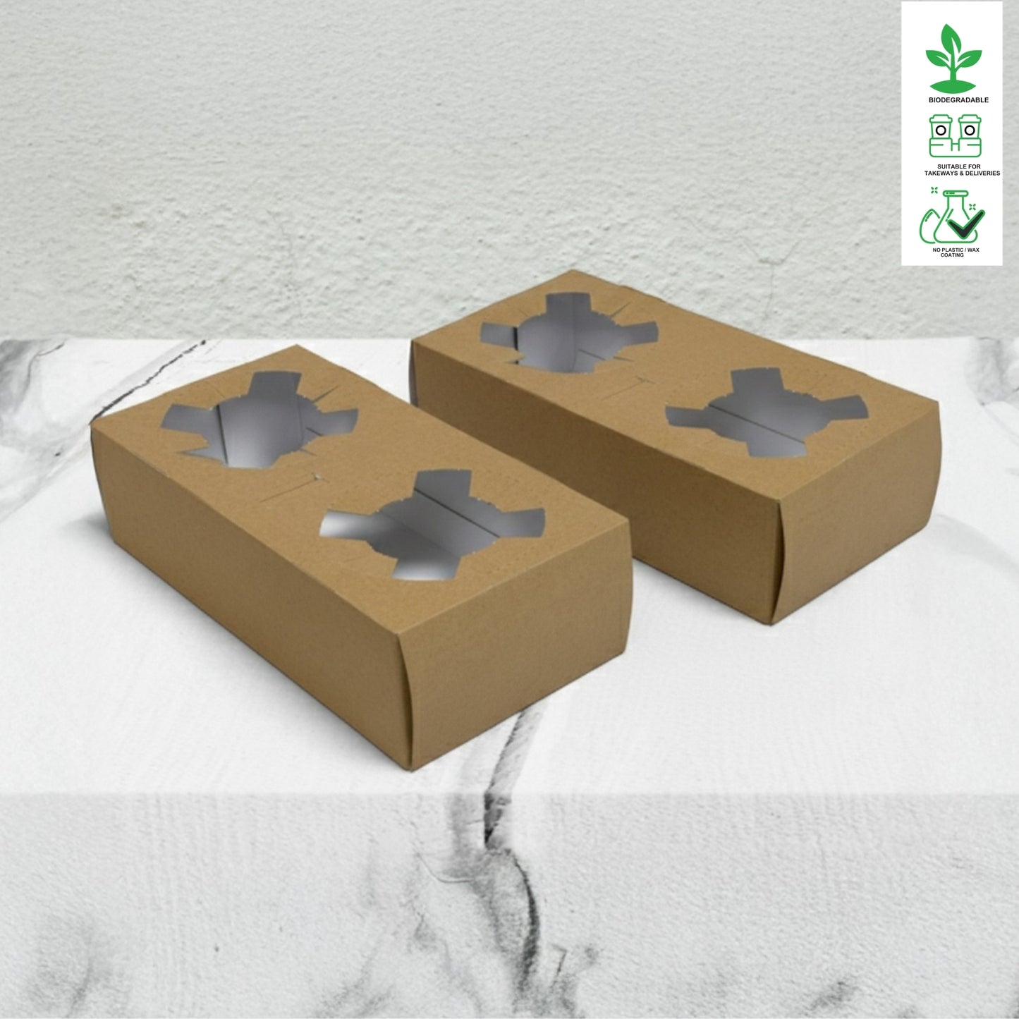 2 Cup Duplex Kraft Holder