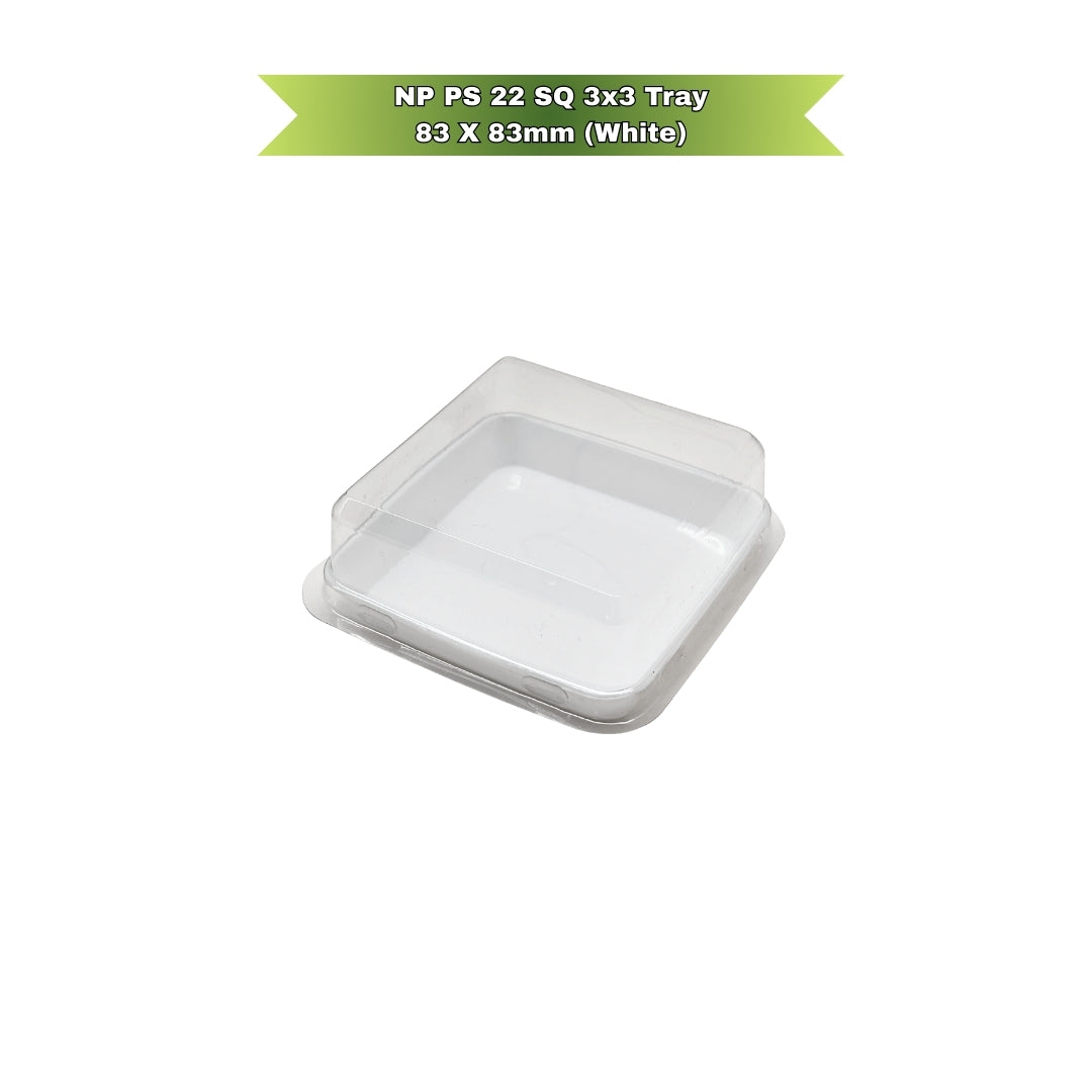 NP PS 22 SQ 3 × 3 Tray (white)