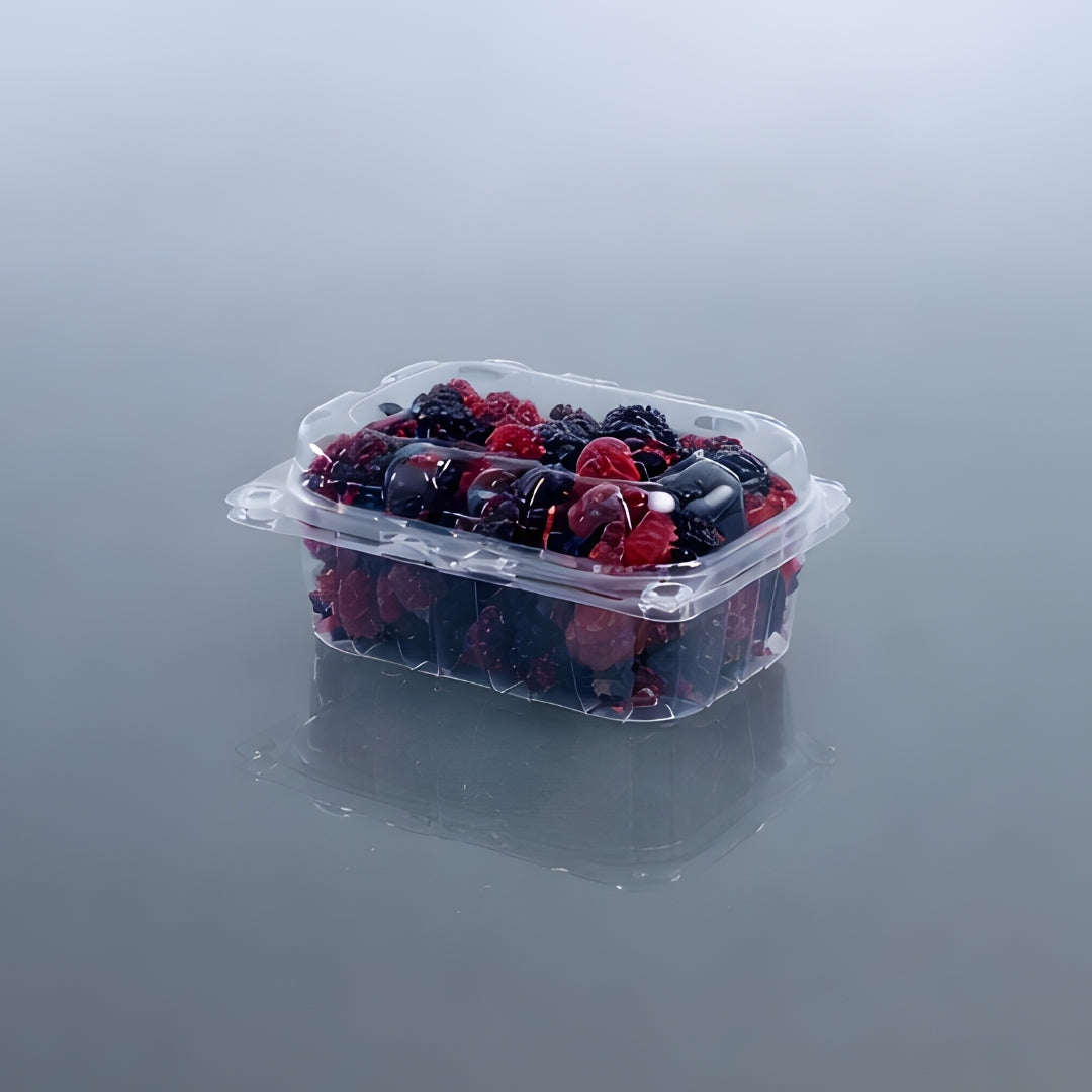 Mulberry Punnet (PET Clamshell Container)