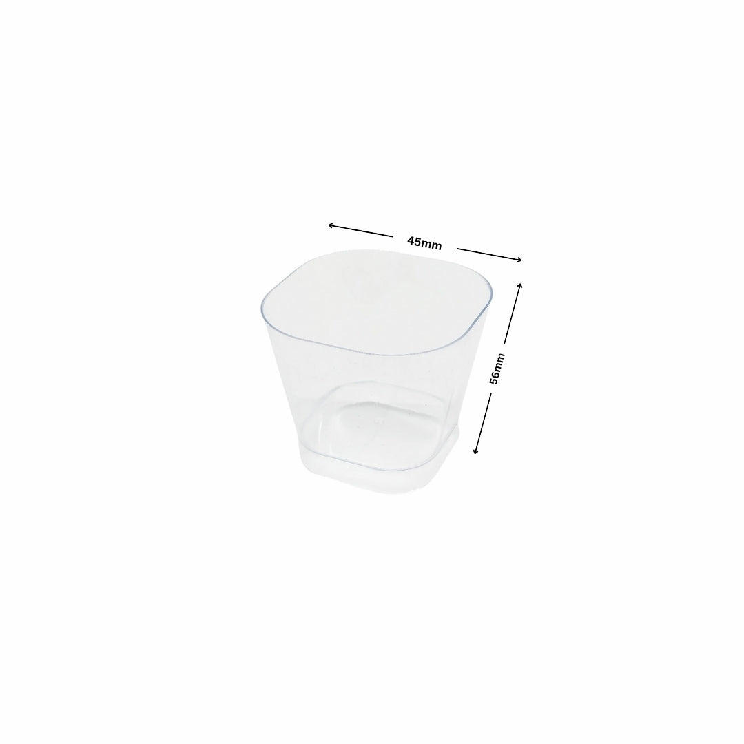 NP PS 14 Square Container 125ml With Lid