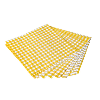 Bento Cake Liner ( Yellow Gingham)