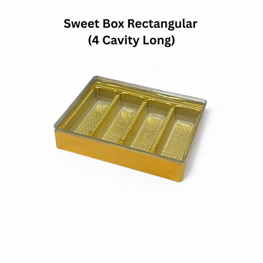 Sweet Box Rectangular 4 Cavity Long (200x150x40mm)
