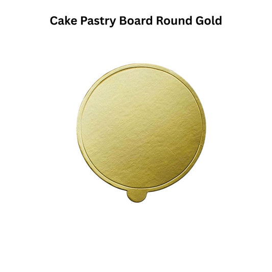 Cake Pastry Board – Round Gold (3.5)