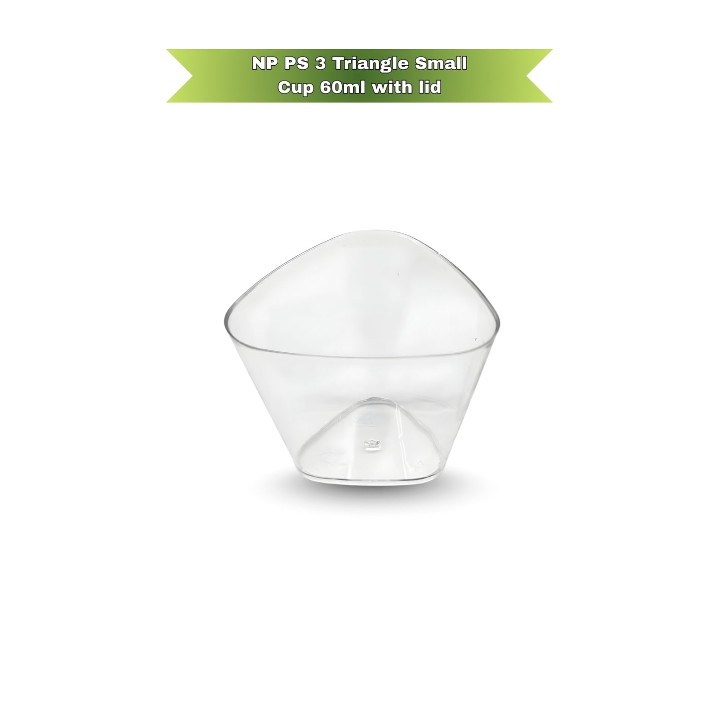 NP PS 3 Triangle Small Cup 60ml With Lid