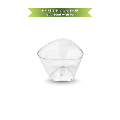 NP PS 3 Triangle Small Cup 60ml With Lid