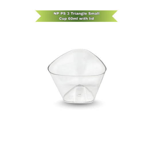 NP PS 3 Triangle Small Cup 60ml With Lid