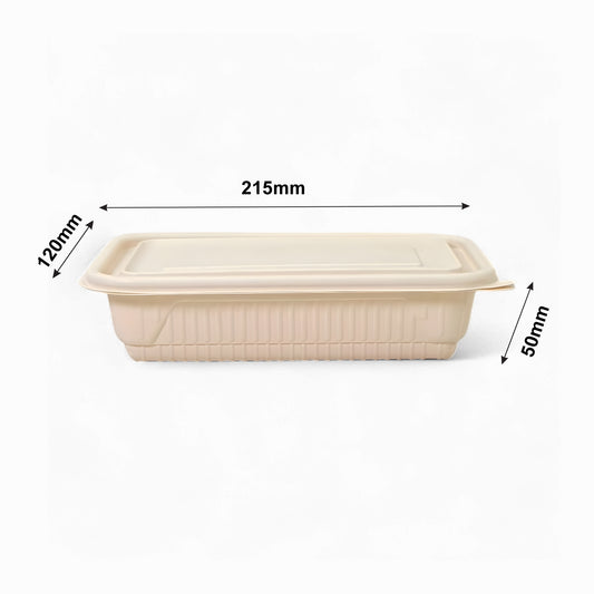 DB 650ml Cornstarch Lunch Container (WL)