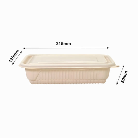 DB 650ml Cornstarch Lunch Container (WL)