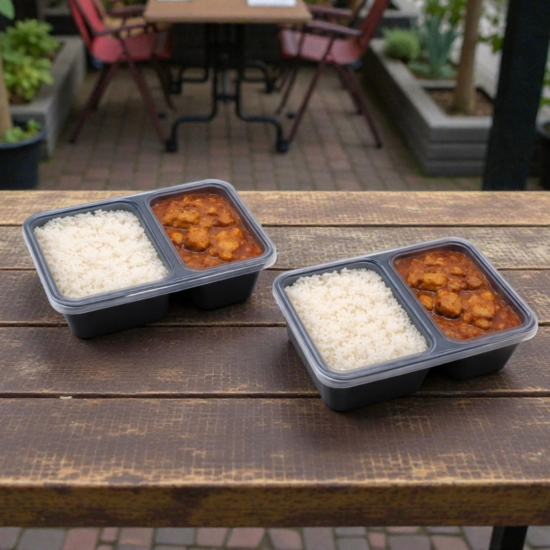 Rectangle 500 ml 2-CP Container with Clear Lid