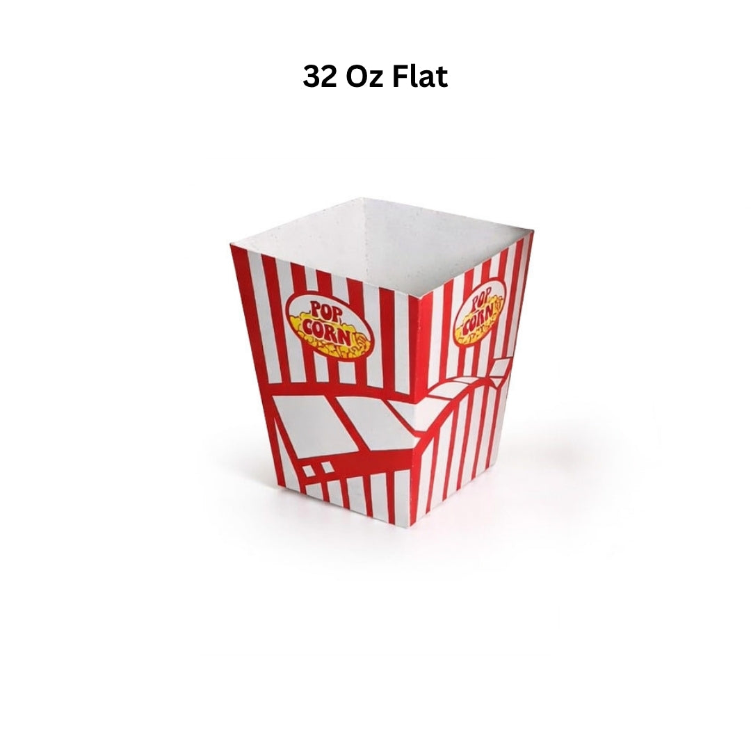PNS 32 oz Flat Popcorn Box