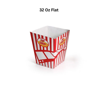 PNS 32 oz Flat Popcorn Box