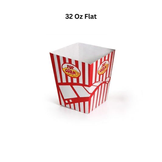 PNS 32 oz Flat Popcorn Box