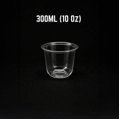 300ML (10 Oz) U-Shape PET Glass