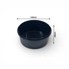 750ml Black Tamper Proof Flat Round Container with Lid
