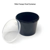 750ml Black Tamper Proof Round Container with Lid