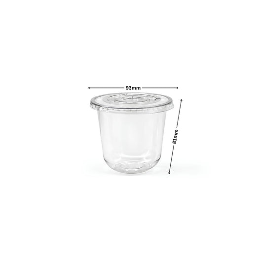 300ML (10 Oz) U-Shape PET Glass
